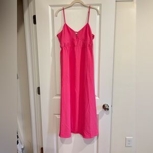 a new day Pink Spaghetti Strap Maxi Dress